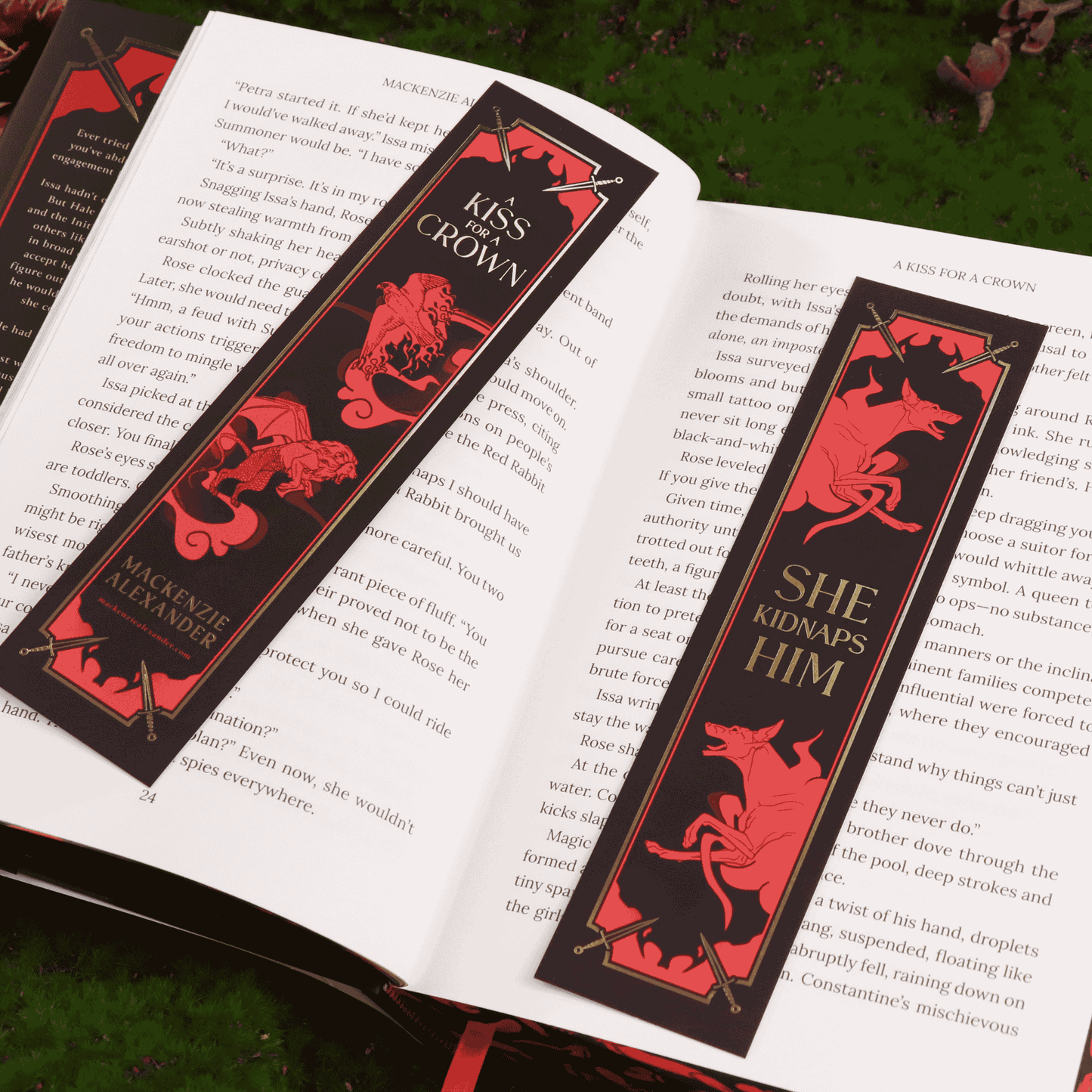 A Kiss for a Crown Foiled Bookmark - Available Now!